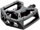 PED 77 N P. Pedali Bmx in alluminio Pro nero con perno grosso 9/16"